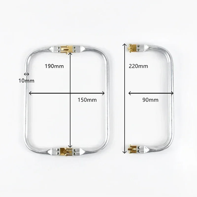 1-5Pcs Metal Kiss Clasp Purse Frame Cloud Bag Doctor Aluminium Tube Handle Buckle DIY Bags Clutch Handles Hardware Accessories