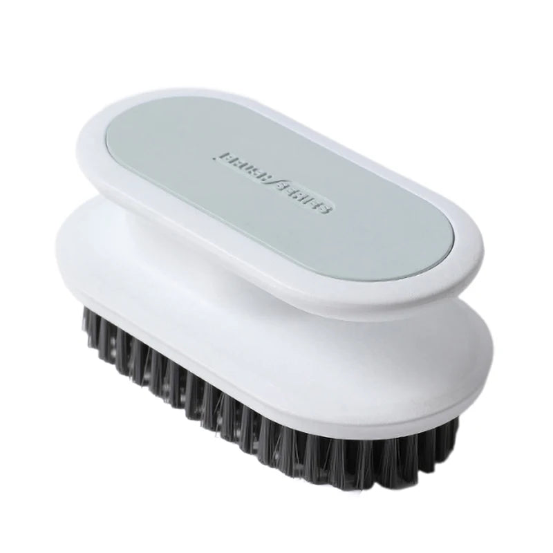 Portable Plastic Handle Cleaning Brush, Soft Bristle Laundry Clothes Shoes Scrub Brush, Household Scrubbing Brush