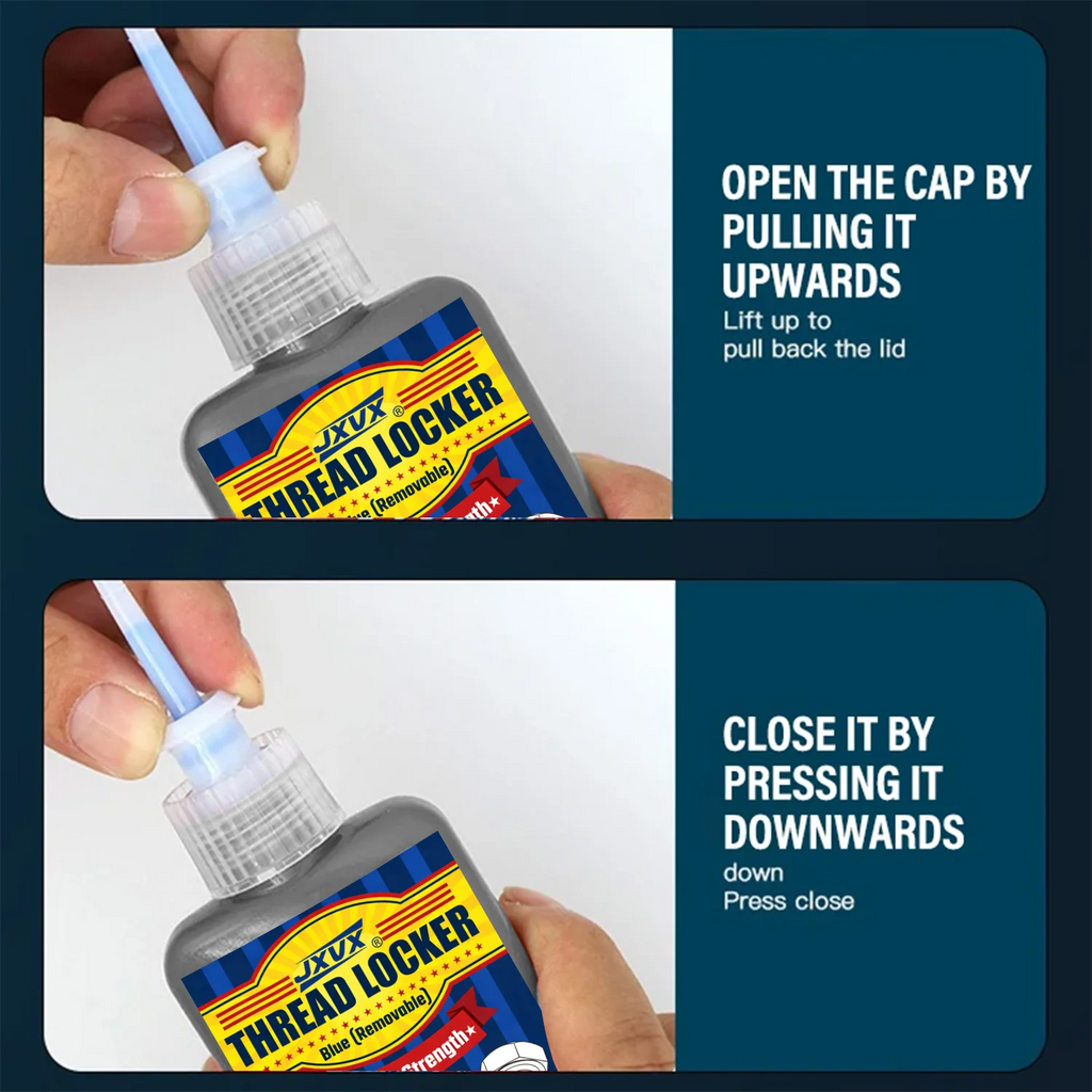 50ML 243 Blue Medium Strength Threadlockers,Universal Thread Adhesives,For All Metal Threaded Components,Removable Waterproof