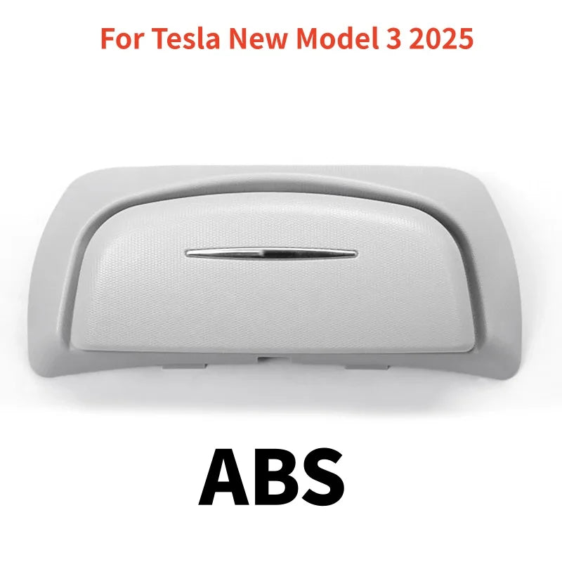 Car Glasses Case Wear-Resistant Sunglasses Holder Storage Box ABS/Suede For Tesla Model 3 / Y / 3 Highland / Y Juniper