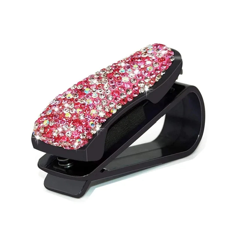 Car Vehicle Sun Visor Sunglasses Glasses Card Ticket Holder for Car Accessories Eyeglasses Holder Car Interior Supplies