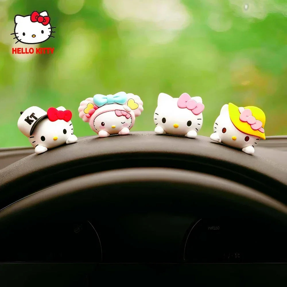 Cute Hello Kitty 3D Car  Waterproof Removable Kawaii Cartoon Anime Vehicle Stickers for Sedan SUV Truck Girl Driver Gifts Best