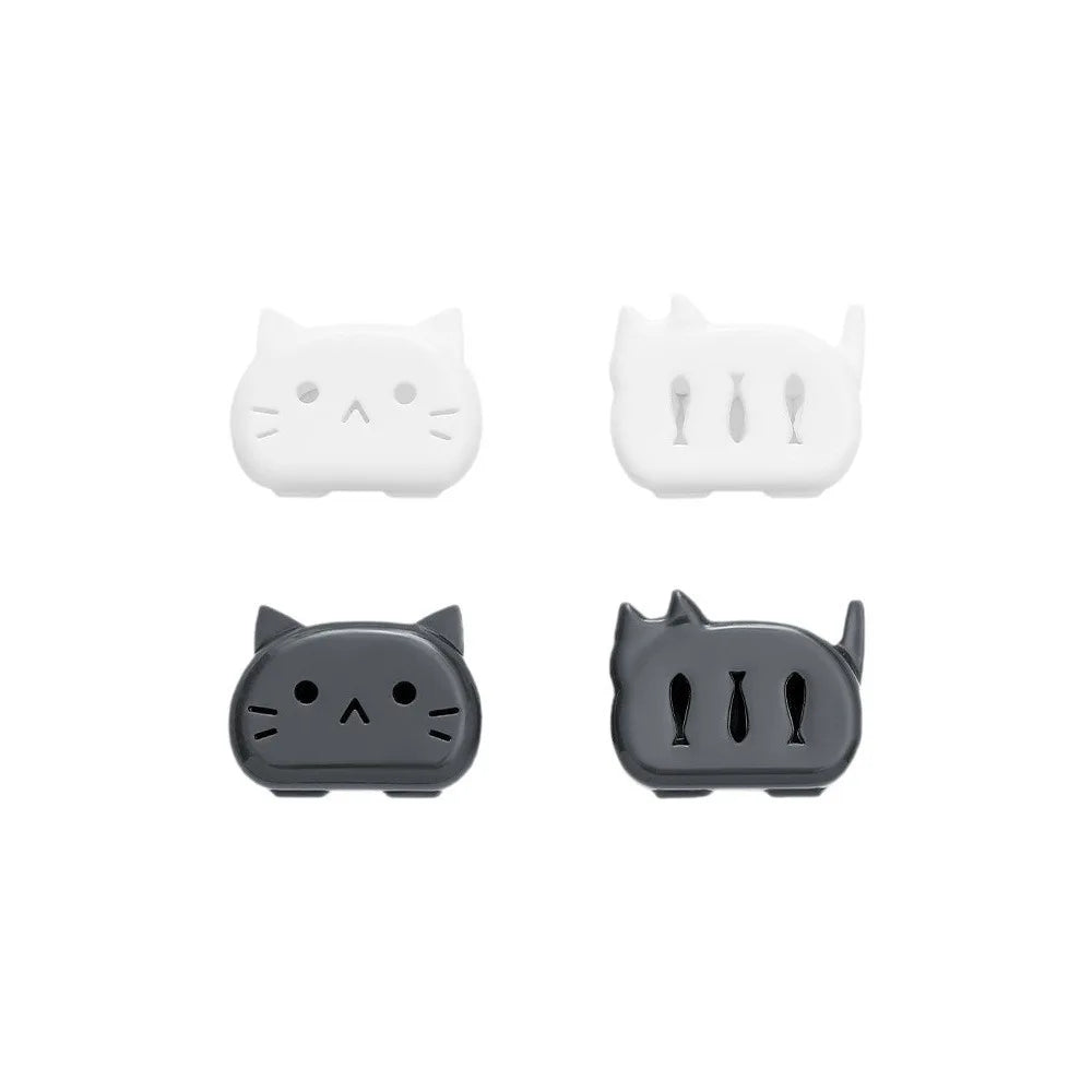 4pcs Cartoon Brush Cap Case Reusable Waterproof Toothbrush Protect Box Portable Dust Prevention Cat Toothbrush Head Protectors