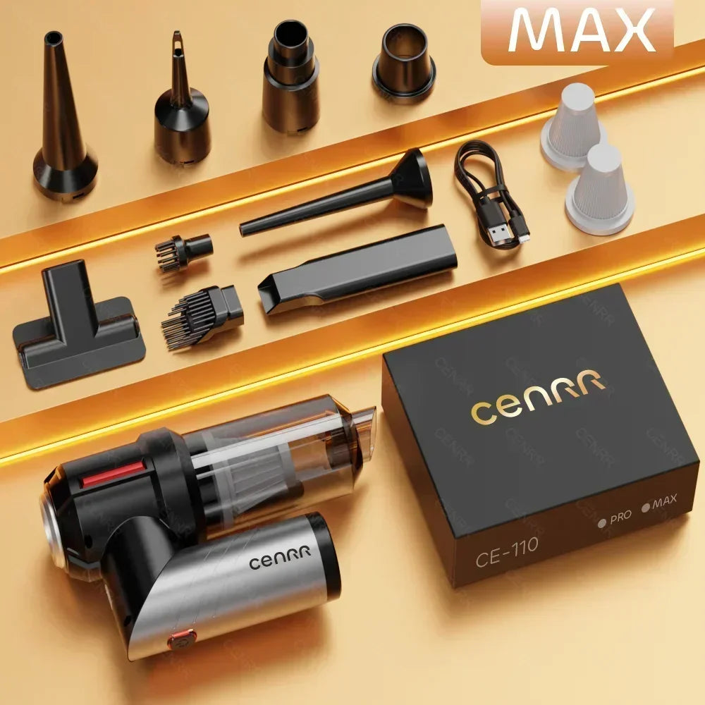 CENRR Mini Car Vacuum Cleaner Portable Handheld Wireless Powerful Car Cleaner Strong Suction Vacuum Cleaner Cleaning Machine