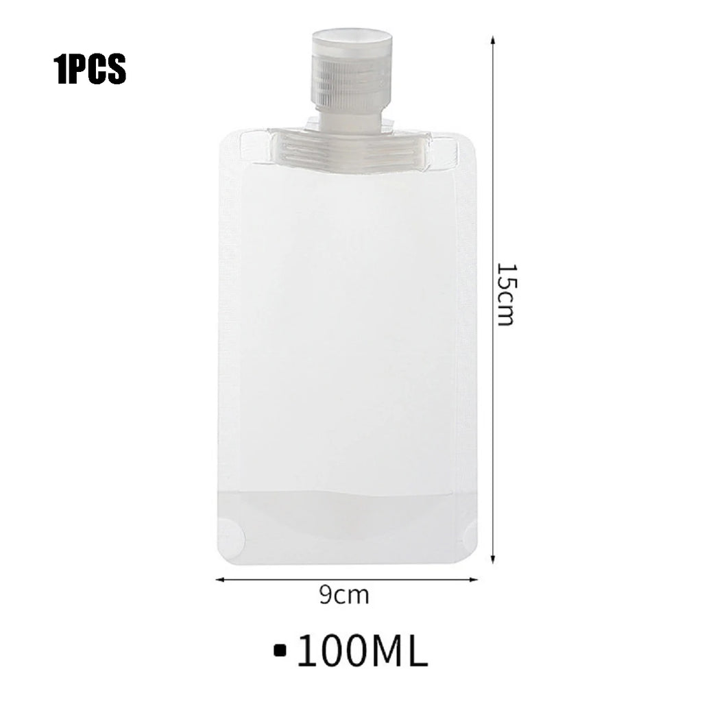 Travel Empty Squeeze Bags Lotion Dispensing Bag Refillable Shampoo Toiletries Conditioner Liquid Cosmetic Storage Pouches