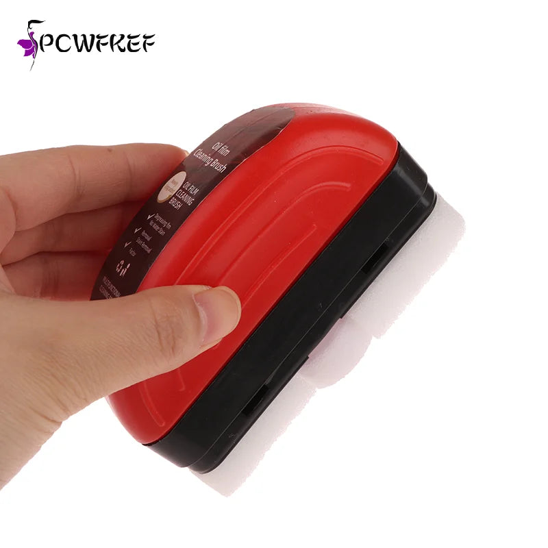 1 Piece Car Glass Cleaner Brush Windshield Oil Film Cleaner Auto Glass Sponge Cleaning Polishing Care Maintenance Brush