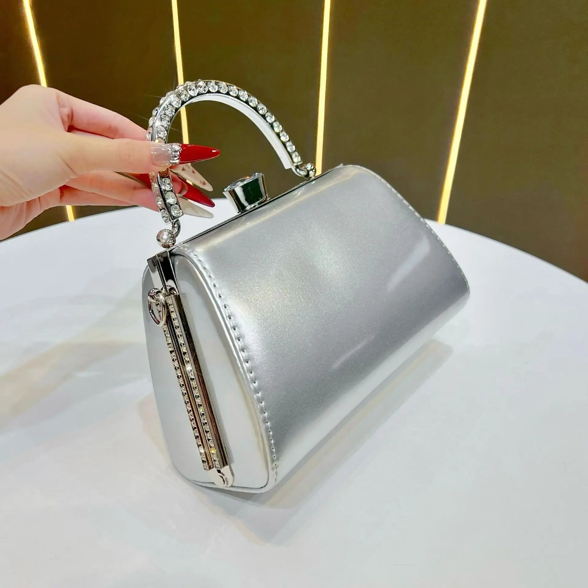 Diamond Handbag Celebrity Fashion Dress Bag Handbag Women's Versatile Chain One Shoulder Crossbody Bag