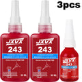 Threadlocker 243 blue 271 red Threadlocking adhesive compound Anaerobic adhesive Sealant Medium-to-high strength, oil-resistant, high-temperaturechoice for industrial machinery metal fasteners.