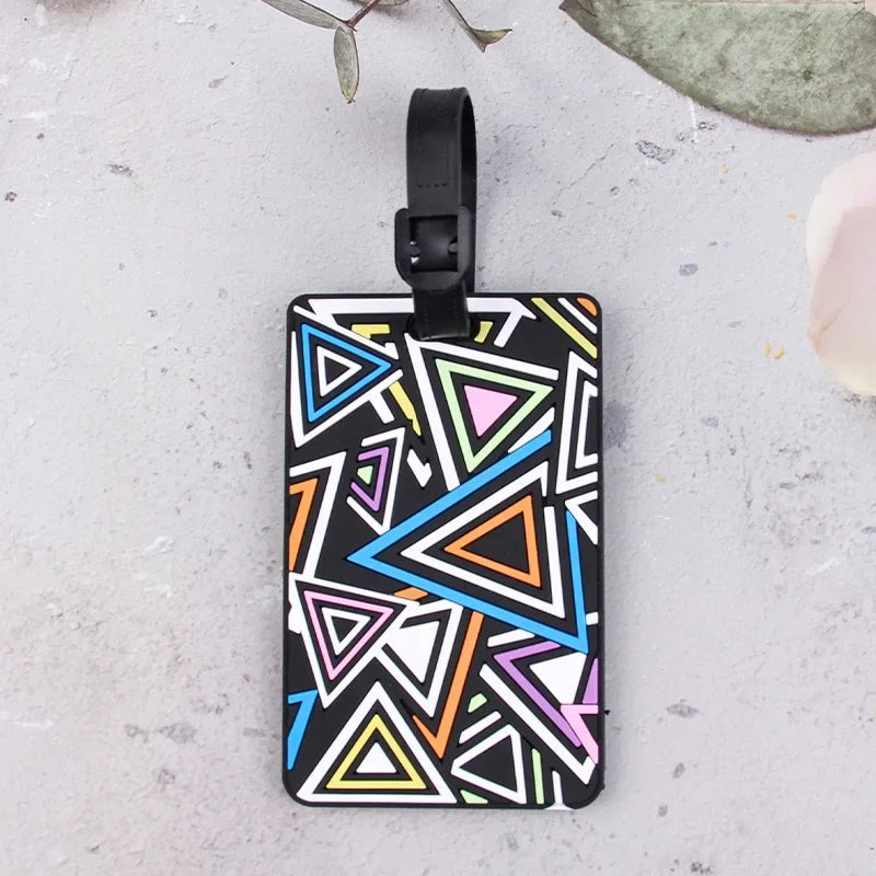 Fashion PVC Luggage Tag Boarding Pass Luggage Tags Suitcase Address Label Travel Accessories Bag Tags for Luggage