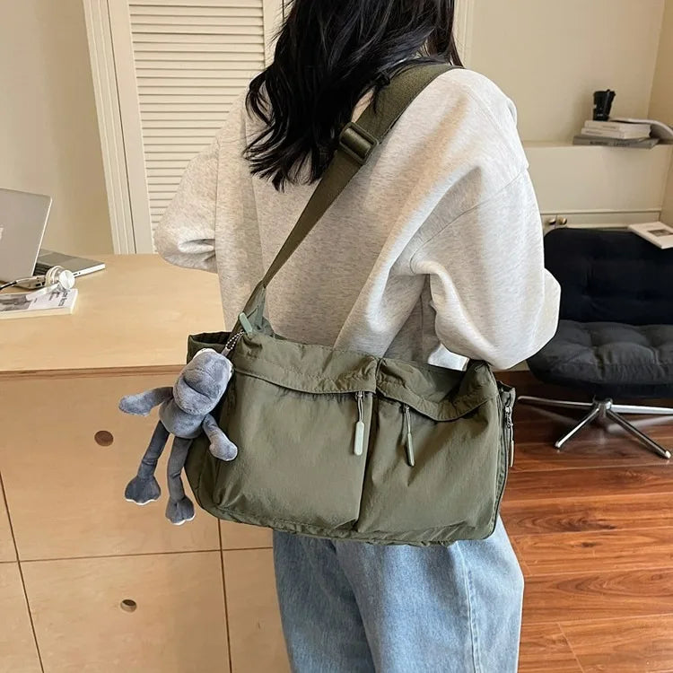 Spring and summer canvas bag women's new hot selling women's bag Youjia high-end sense one-shoulder crossbody bag light luxury n
