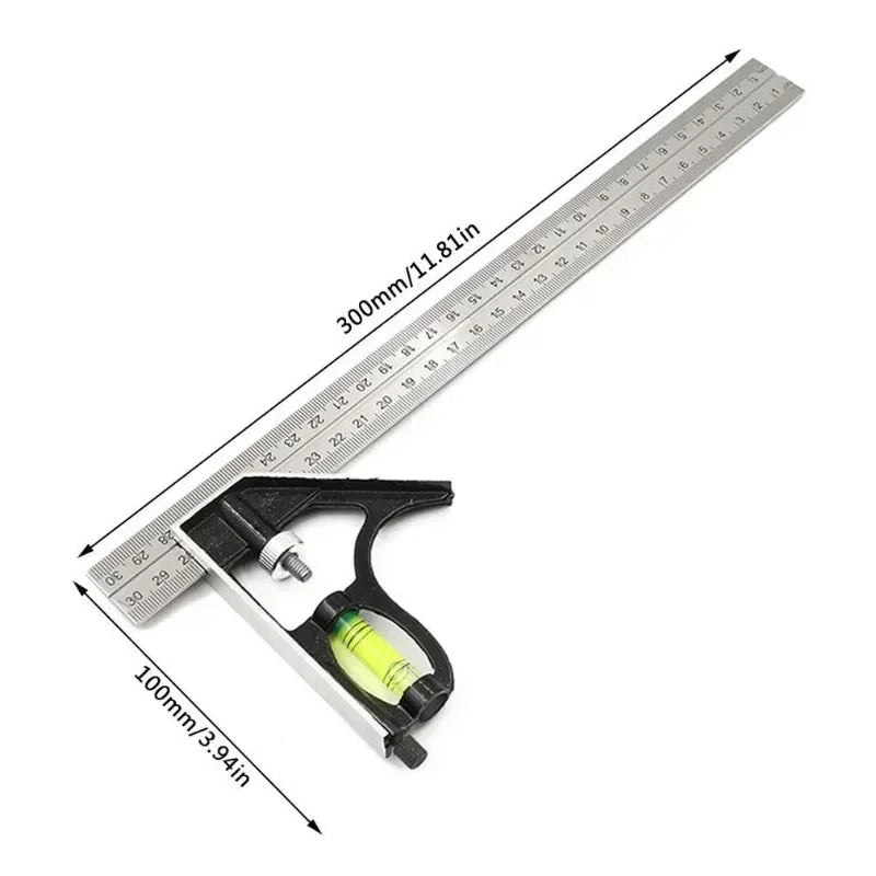 Goniometer Stainless Steel Protractor Metal Ruler Multi Angle Measuring Ruler Carpentry Tool Angle Meter Angle Square Measuring