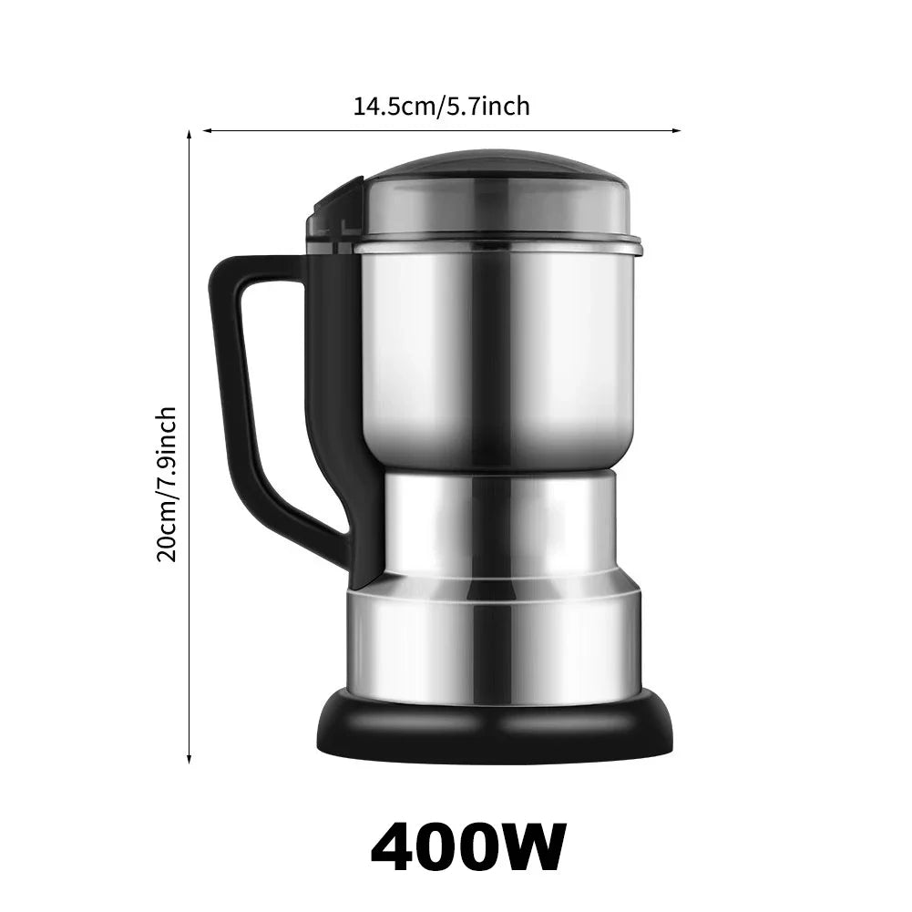 Electric Coffee Grinder Stainless Steel High-power Cereal Nuts Beans Spices Grains Grinding Moedor de cafe Blenders for kitchen