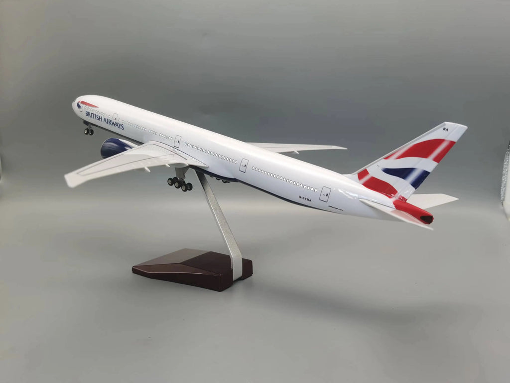 Aircraft B777  British Airways Airlines Model 47CM 1/157 Scale 777 Diecast Plastic Resin Plane Toy Airplane Model For Kids Gift