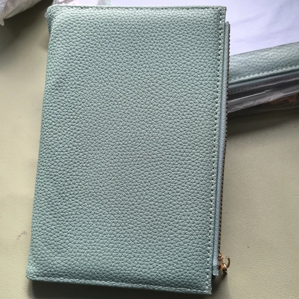 Leather Passport Holder Covers Case Waterproof Travel Credit Card Wallet Cute Passport Book for Women/Men Zipper Passport Cover
