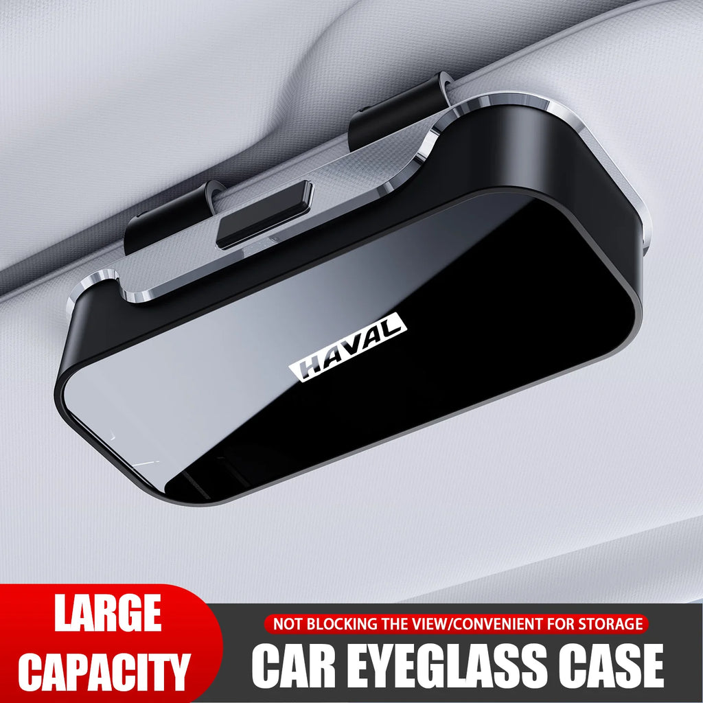 Car Visor Sunglasses Glasses Case Glasses Holder Clip Box For Haval F7 H6 H4 H5 H7 H9 F9 F7X 2022 2024 Car Interior Accessories