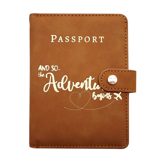 Personalized Passport Holder Wallet, Portable Travel Passport Cover Case, Men Women Travel Document Accessories