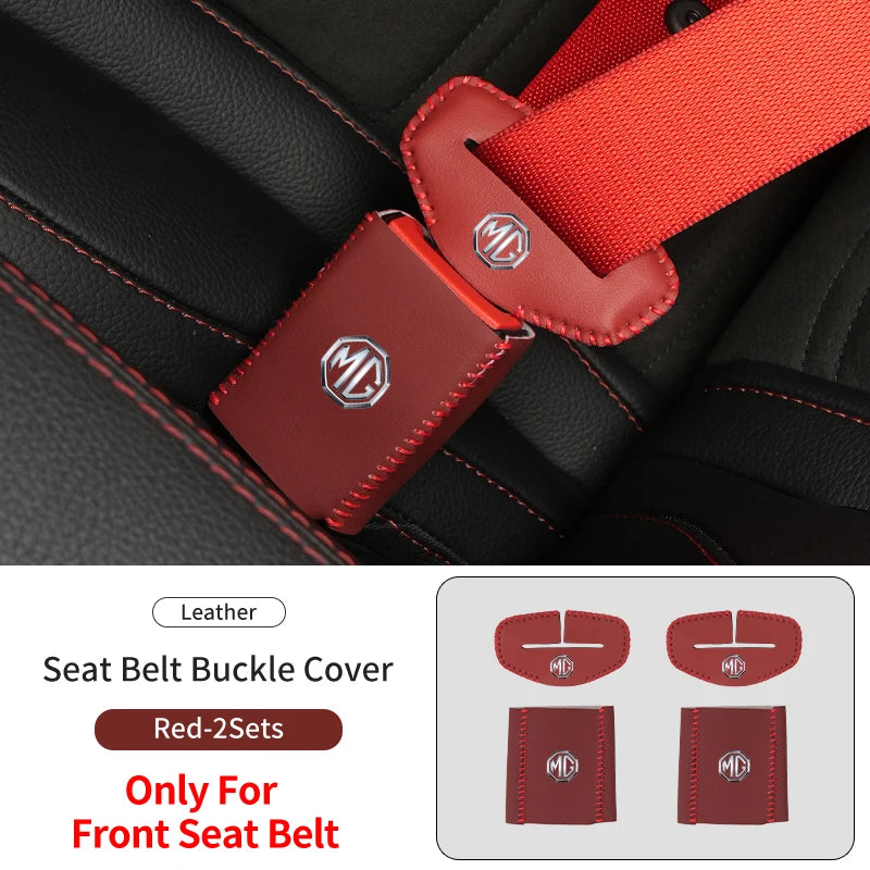 Car Seatbelt Buckle Protector Case Anti-scratch Cover Interior For Morris Garages MG 3 5 6 7 HS ZS GS Hector TF GT ZR RX5 RX8