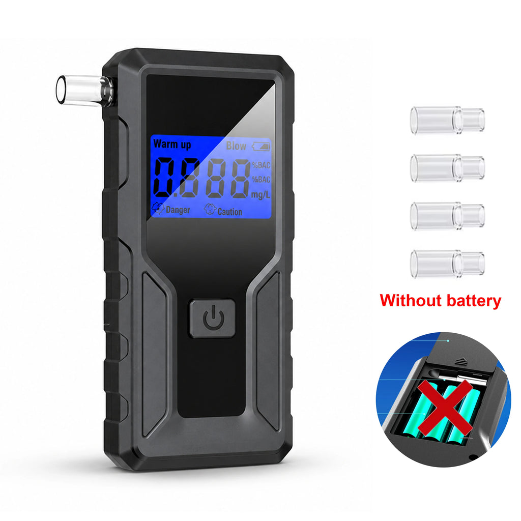Alcohol Breathalyzer Tester with Digital LCD Display Grade Accuracy Personal Alcohol Tester for Home Use Drunk Driving Analyzer
