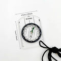 Transparent Mini Acrylic Map Scale Compass With Lanyard Outdoor Hiking Camping Navigation Direction Finder Tool