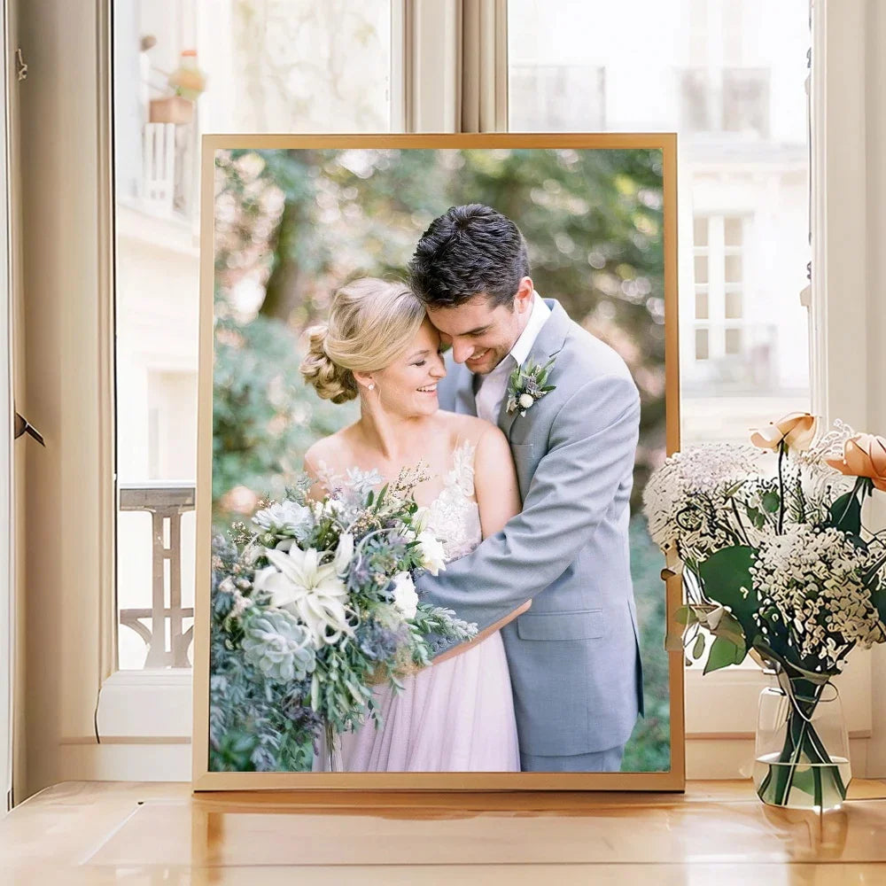 Custom Canvas Painting Wedding Family Life Photos Personalized Posters Wall Art Custom Holiday Birthday Gifts Room Decor