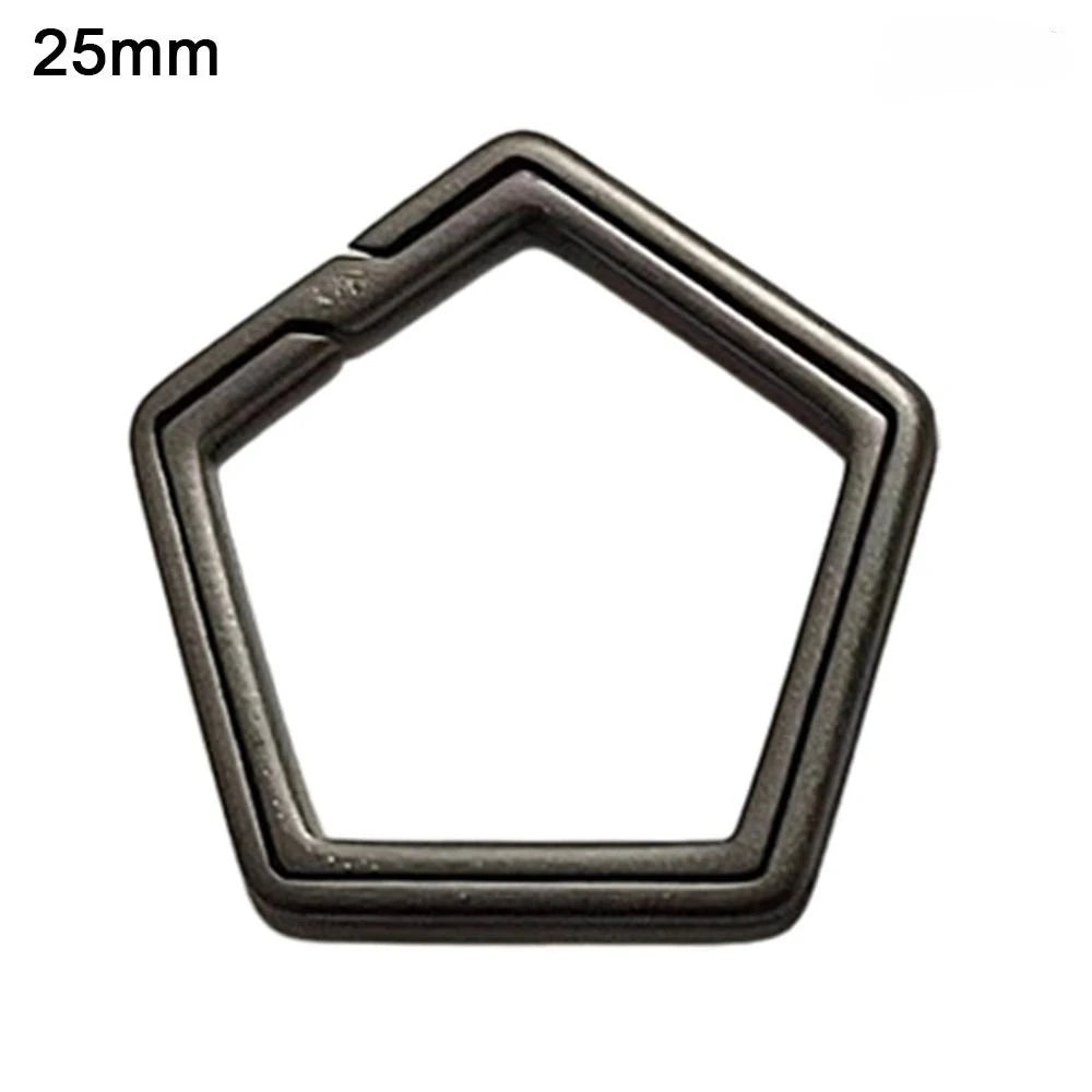 Titanium Key Ring Super Lightweight Titanium Keychain Toasted Blue TC4 for Key Rings Holder Quickdraw Tool Creative Keyring