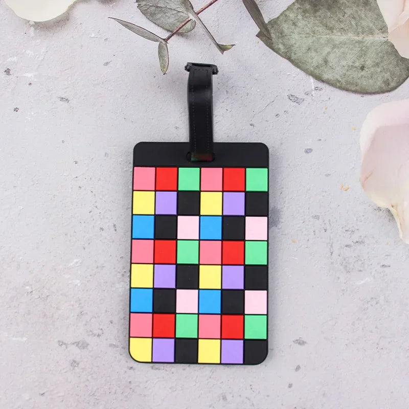 Fashion PVC Luggage Tag Boarding Pass Luggage Tags Suitcase Address Label Travel Accessories Bag Tags for Luggage
