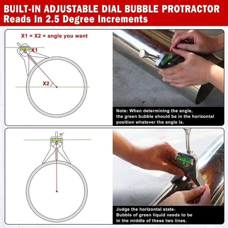 Safety Pipe Marker Centering Tool Safety Pipe Center Finder with Centering Head