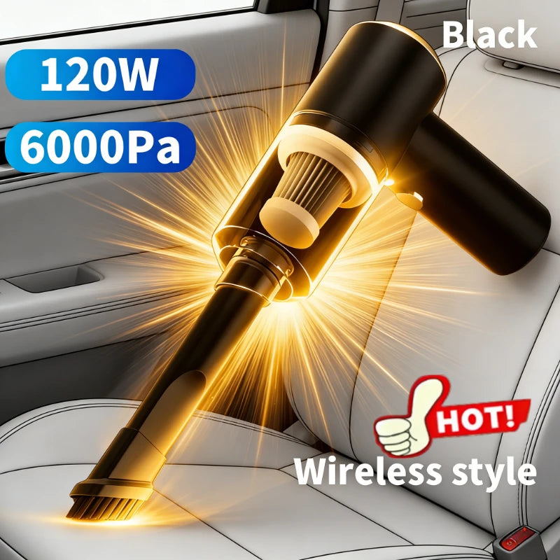 Car Vacuum Cleaner Portable Small Vacuum Cleaner For Multi Purpose Vehicles Small Household Pump Handheld Car Vacuum Cleaner