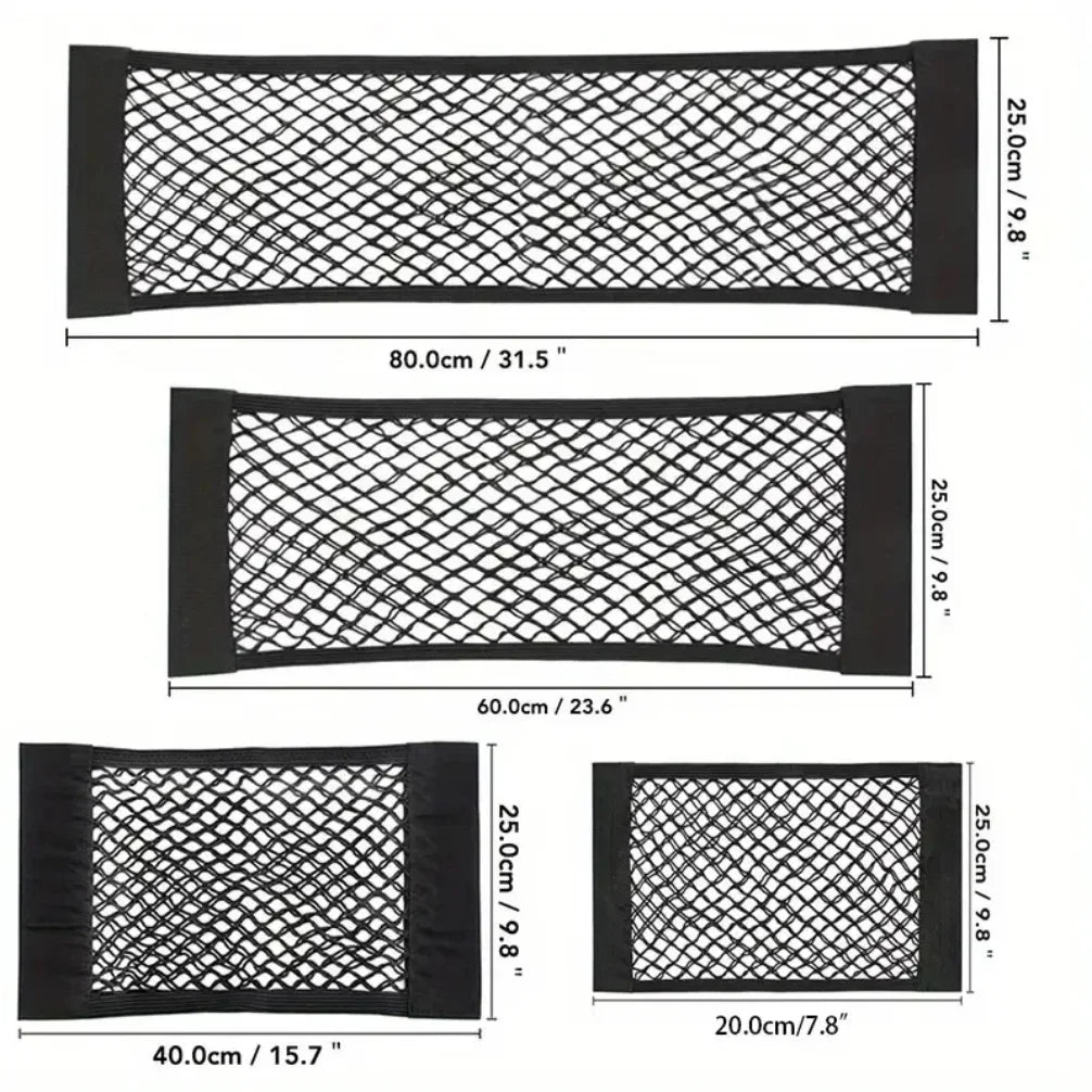 Universal Car Storage Bag Double Mesh Trunk Storage Net Car Built-in Storage Bag