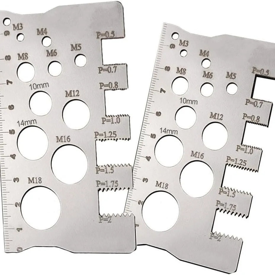 High-Accuracy Industry Standard Pitch Gauge, Ideal for Measuring Bolt, Nut, Screw Thread