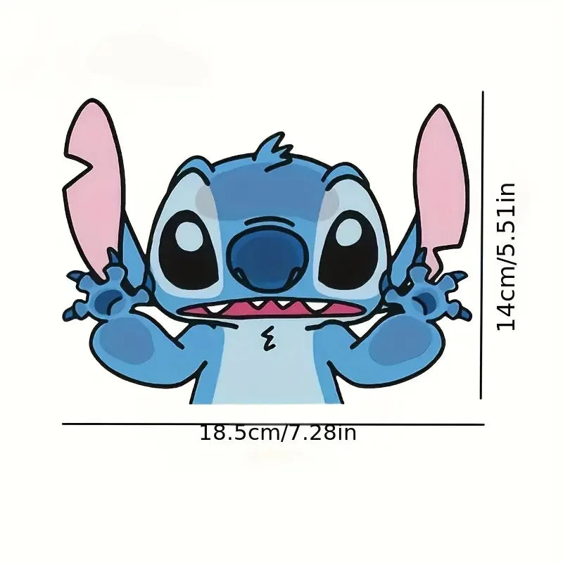 18cm Car Stickers New Cartoon Interstellar Baby Stitch Cover Car Scratches Electric Motorcycle Car Stickers