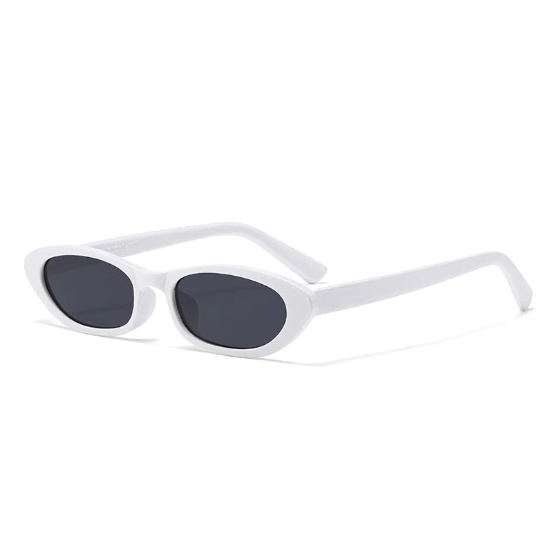 Hiking Eyewear Women's Black Sunglasses Fashion Brand Small Oval Frame Sun Glasses Ladies Retro Oval Eyewear Shade UV400