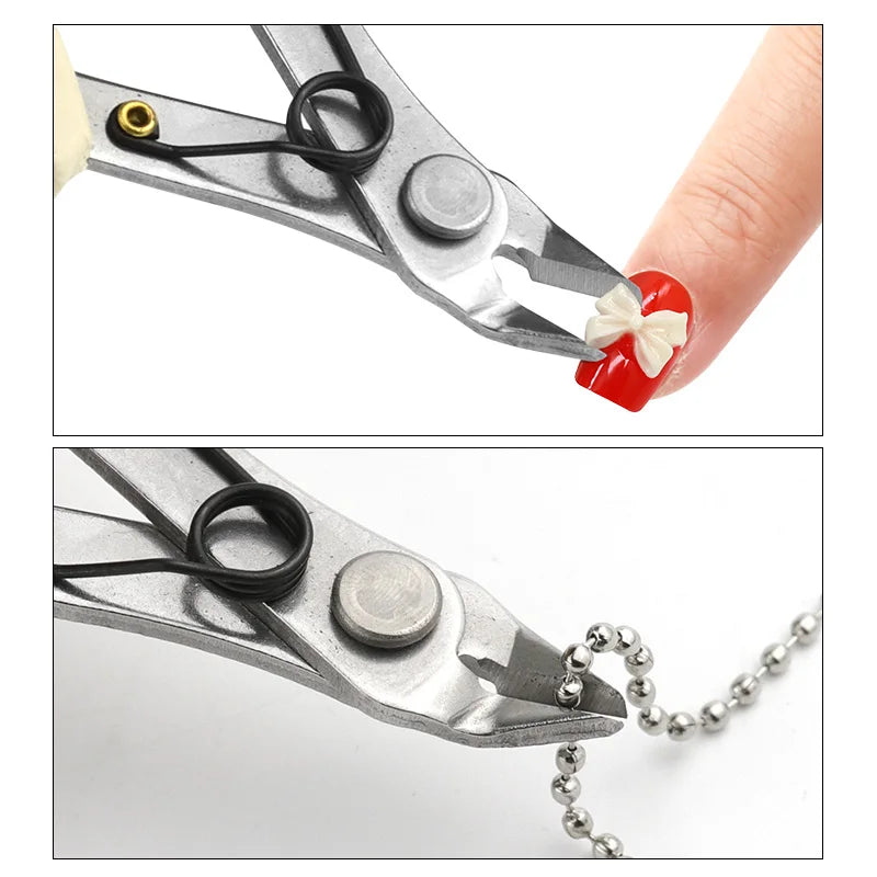 Electronic Scissors Multifunctiona Mini Plier Jewelry Curved Pointed Nose Diagonal Pliers Hand Electric Tools Cutter