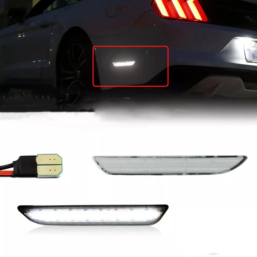 2pcs LED Rear Side Marker Lights Lamps For Ford Mustang 2015-up OEM Replace