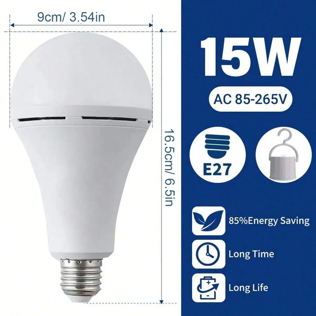 1/3 Pcs Rechargeable Bulb LED Outdoor Waterproof Emergency Light Portable Hanging Night Light Adjustable Camping Fishing Garden