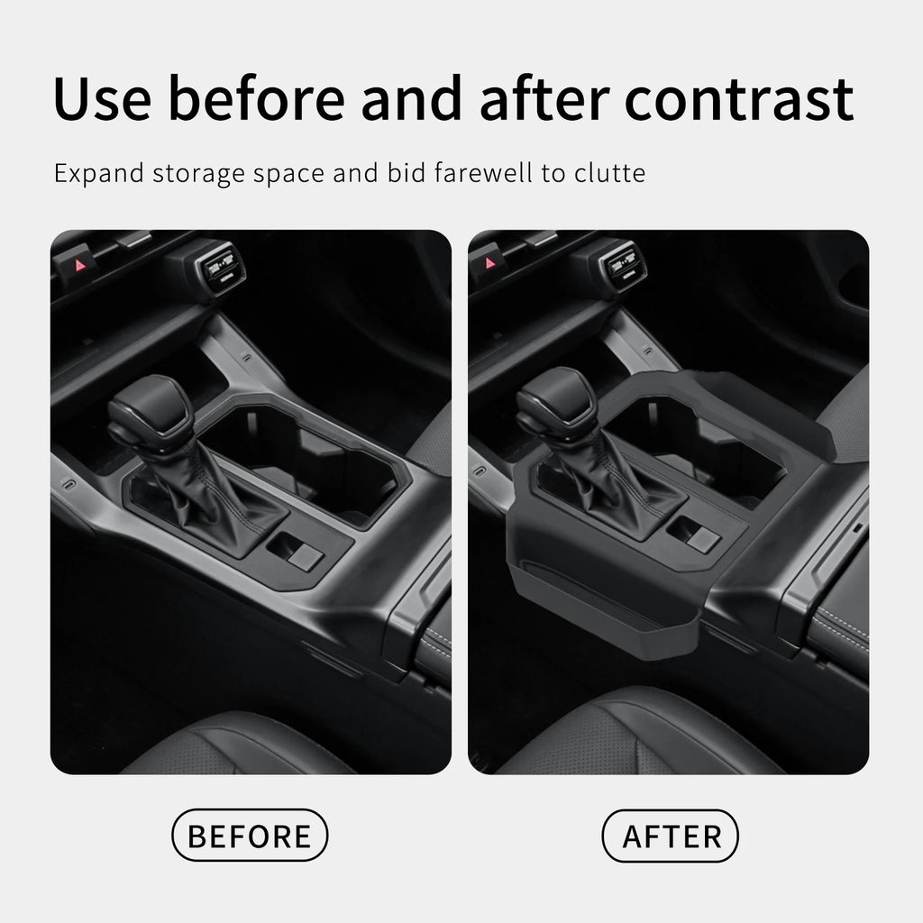 for Toyota RAV4 2026 ABS Car Central Pocket Storage Auto Center Console Storage Bag Interior Accessories Black