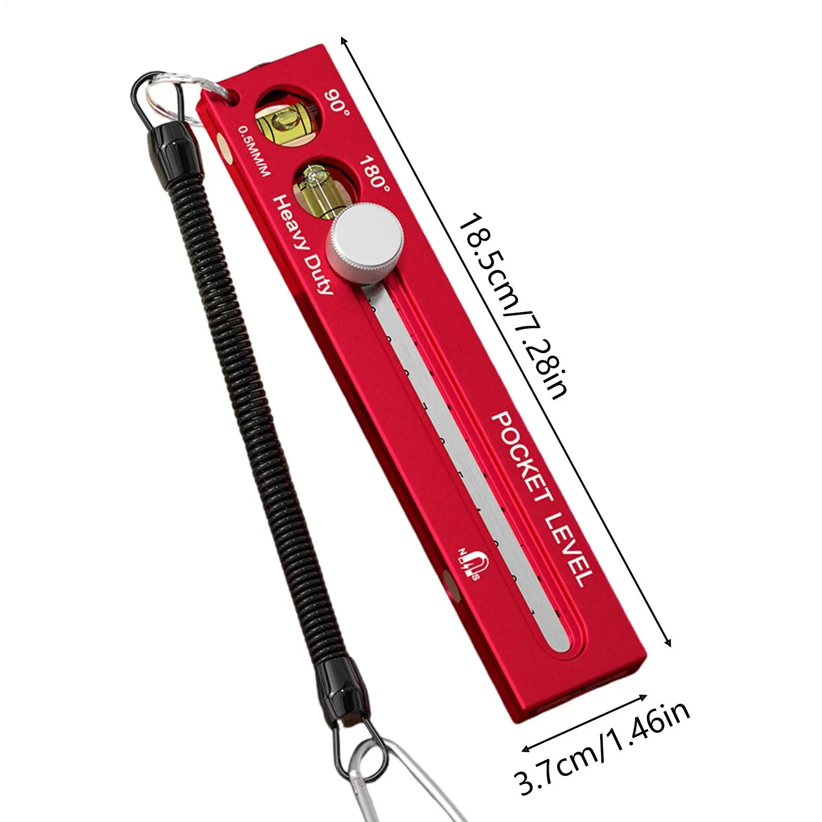 Magnetic Woodworking Ruler Aluminum Alloy Level Marking Gauge Metric Imperial Measuring Tool for Carpenter Cutting Scribing