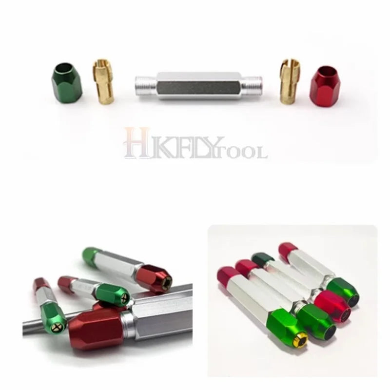 CNC Red Green Clamp Holder Needle Gauge Double Heads Pin Handle Go-and-not-go Plug Gauge Measuring Tool