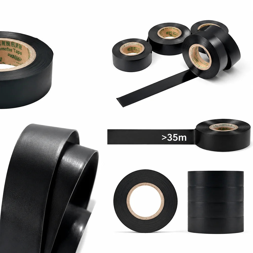 5/3 rolls PVC Tape Width 19/25MMx30M Insulation/Strong Adhesive/Waterproof/Automotive Wire Harness Wrapping Tape