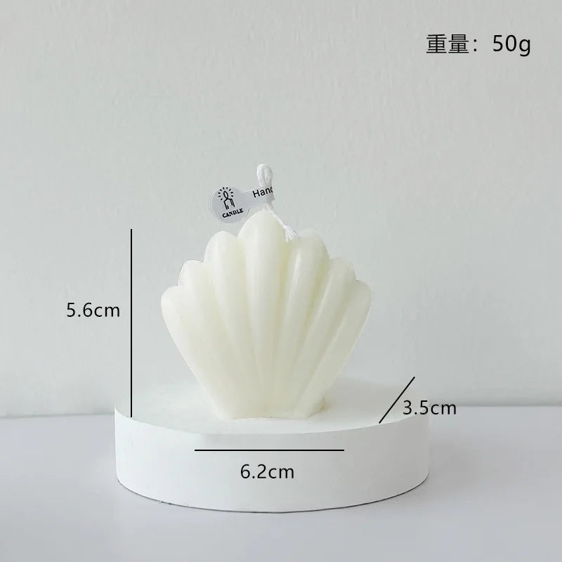 Nordic Minimalist White Scented Candle Atmosphere Home Decor Wedding Arrangement Cylinder Geometric Shape Fragrance Candle