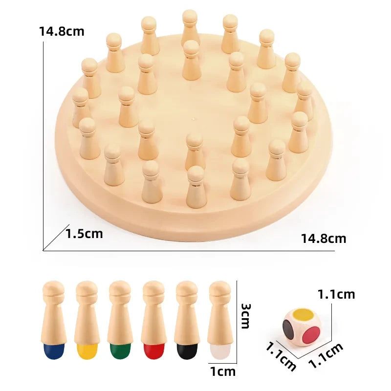 Memory Chess Game, Kids Early Educational Toy, Parent-Child Desktop Board Game for Boys Girls Kindergarten Learning