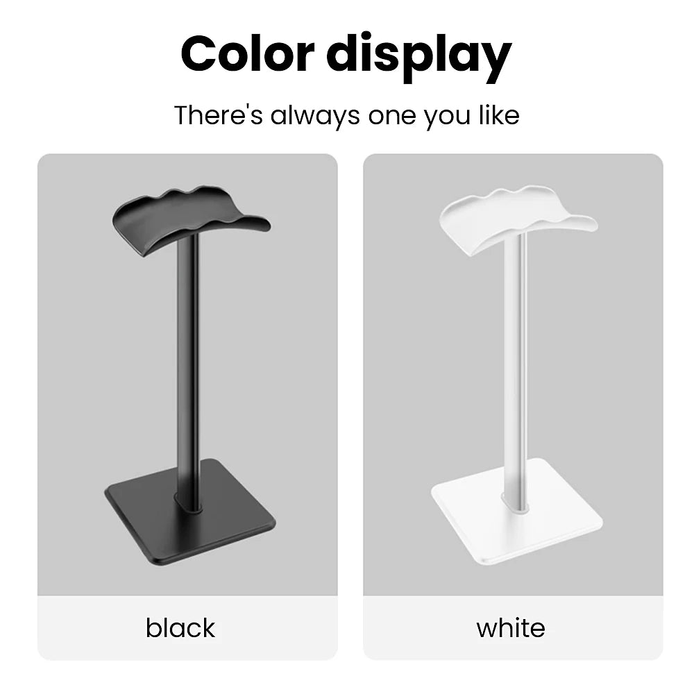 Universal Headphone Stand Holder Space Saving Gaming Headset Stand Rack Desktop Organizer Display Earphone Hanger Bracket
