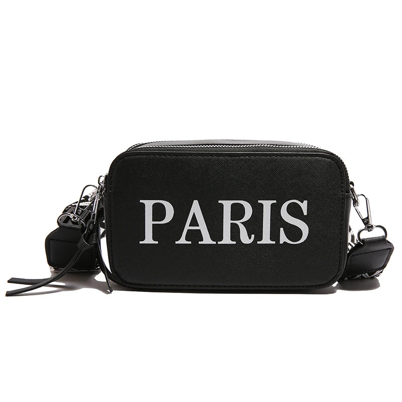 Women's simple and versatile textured shoulder messenger bag European and American retro casual commuter camera bag
