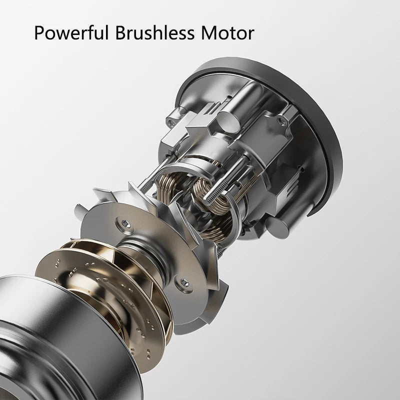 Mijia Car Vacuum Cleaner 21kPa Suction Type-C Charging 5-Stage Filtration 2400mAh Home Wireless Vacuum Cleaners Washable