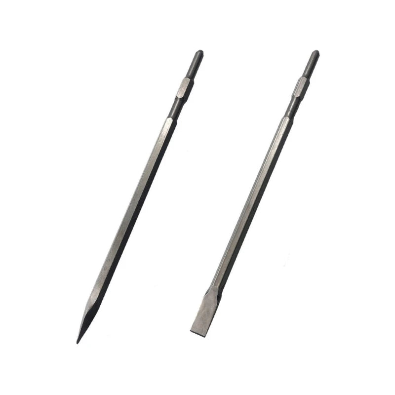 600mm Electric Hammer Drill Bit Point Grooved Flat Hand Tool A6HD