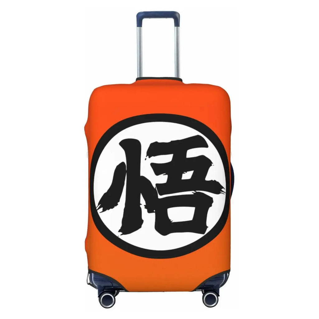 Vintage Kid Goku Dragon Ball Suitcase Cover Travel Flight Elastic Luggage Supplies Protection