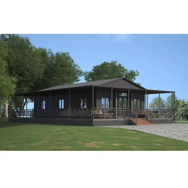 Customized Prefab Concrete House Hurricane Proof Cheap Prefabricated Portable House 2 Bed Room Expandable Container Home
