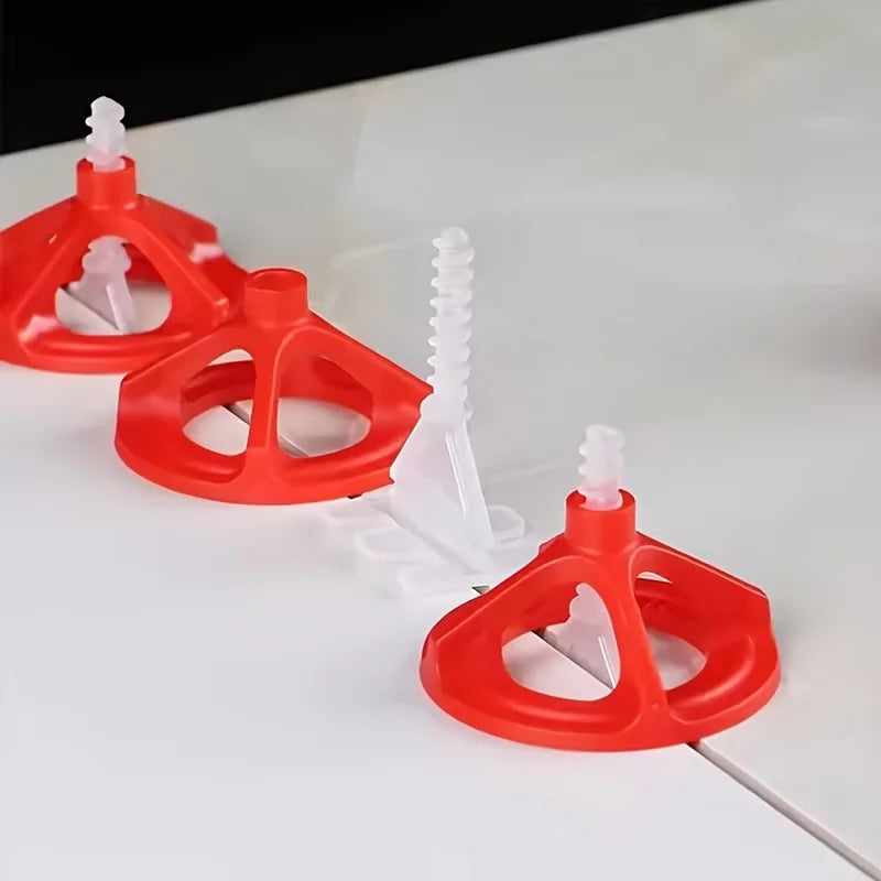 50/100/150pcs Tile Leveling Tool Set With Rotating Screw Leveler Reusable For Leveling Ceramic Tiles And Floor Tiles Tools