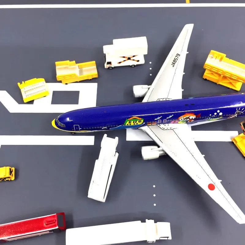 New 1:400 Scale 18pcs Aircraft Airport Accessory Model Ground Handling Wheeled Boarding Car Bridge Truck Transmission Vehicle