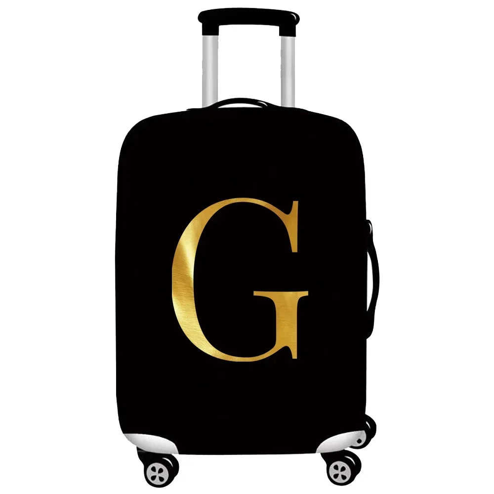 Luggage Protective Cover Thick Elastic Luggage Protective Covers Dust Cover Anti-Scratch Protective Suitcase Cover Letter Series